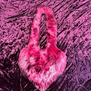 Pink Furry Purse
